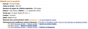 Classement Kindle Vent des Errances