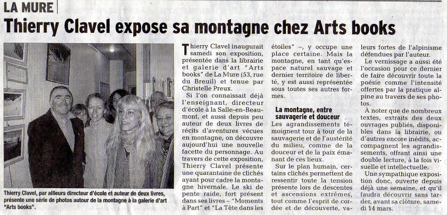 Thierry Clavel expose chez Arts Books